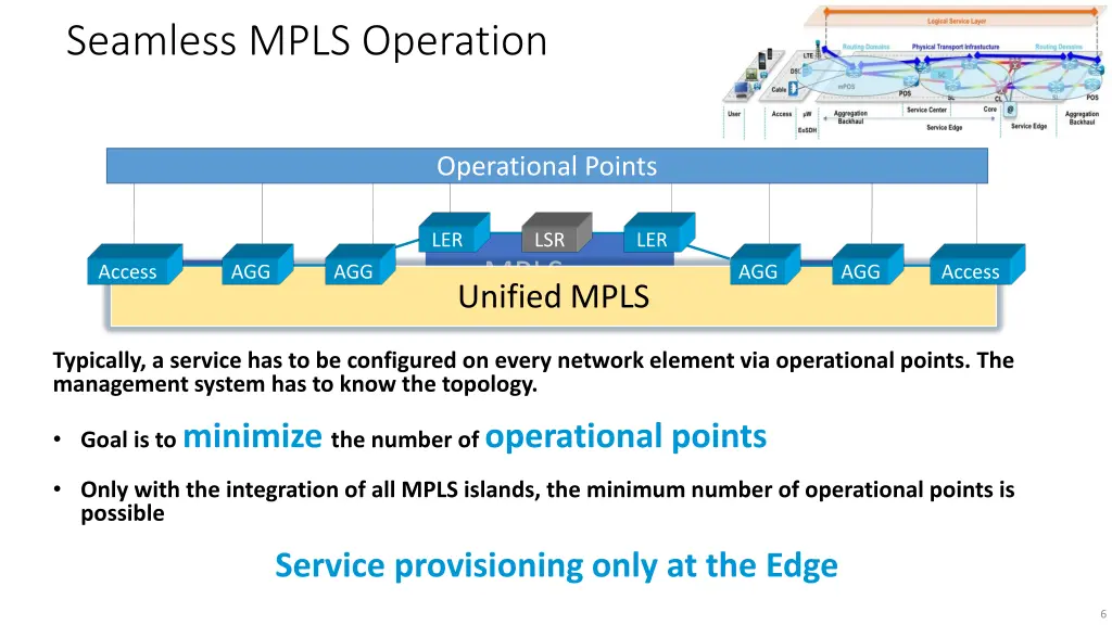 seamless mpls operation transport service