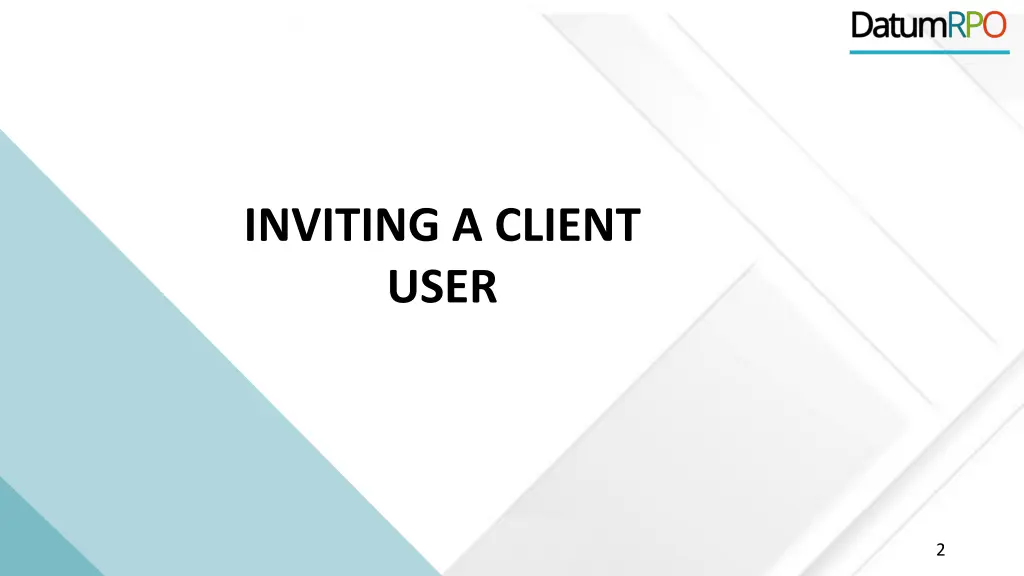 inviting a client user