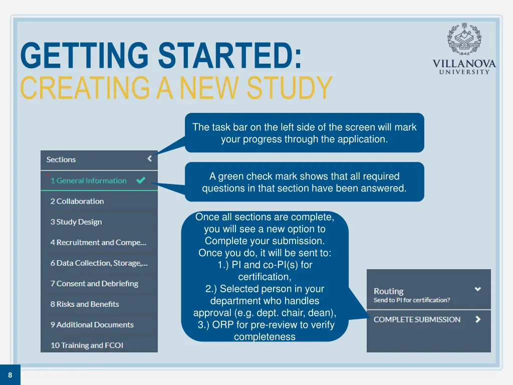 getting started creating a new study 1