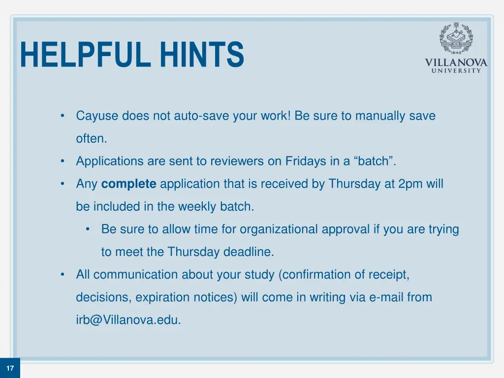 helpful hints