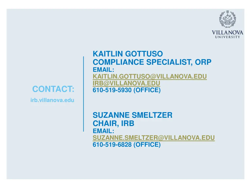 kaitlin gottuso compliance specialist orp email