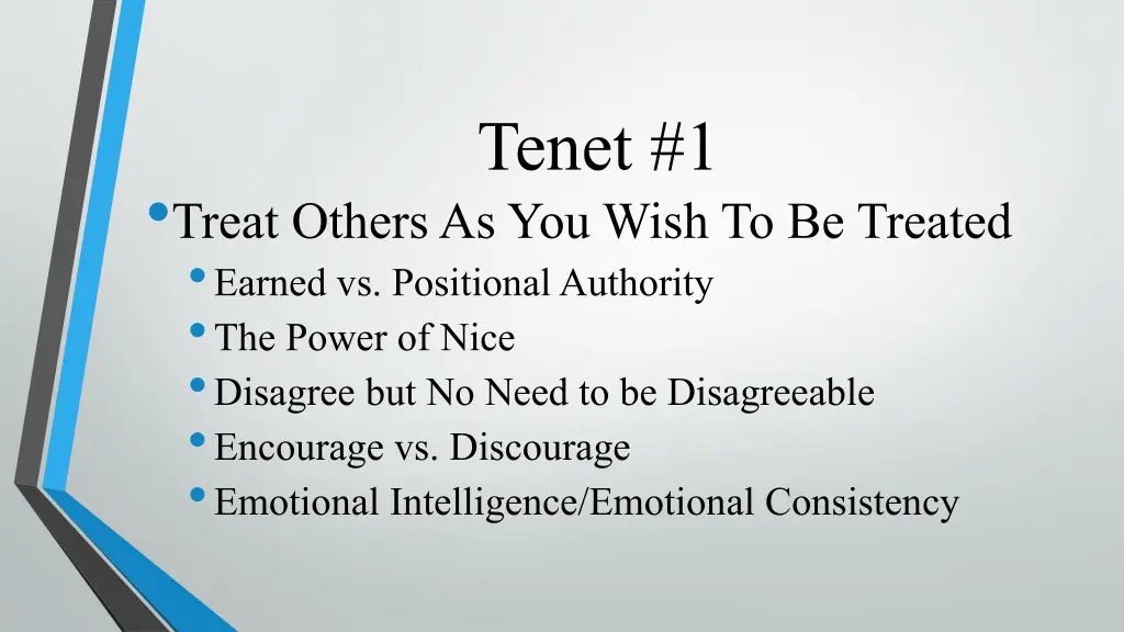 tenet 1