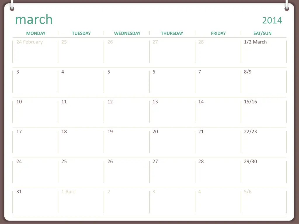 march
