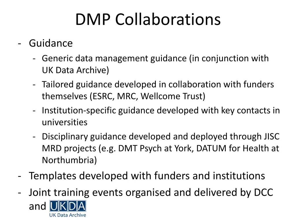 dmp collaborations