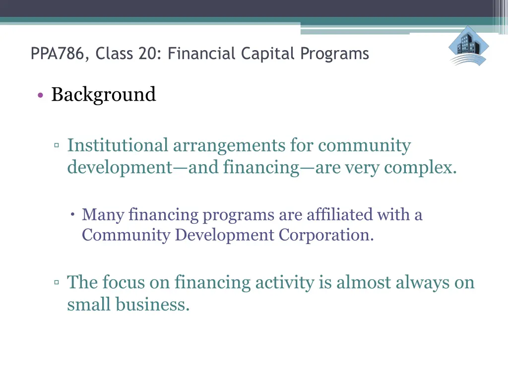 ppa786 class 20 financial capital programs 1