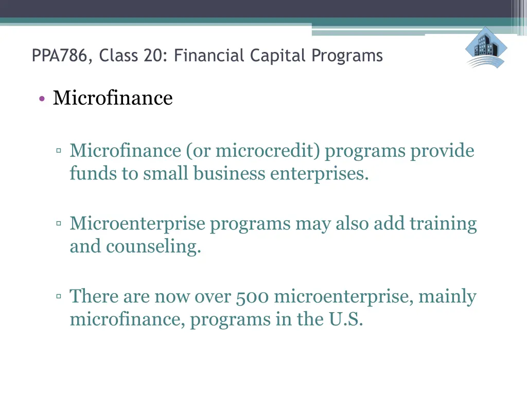 ppa786 class 20 financial capital programs 18