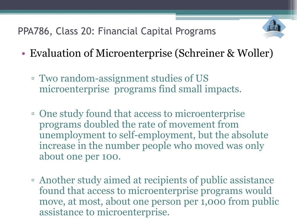 ppa786 class 20 financial capital programs 22