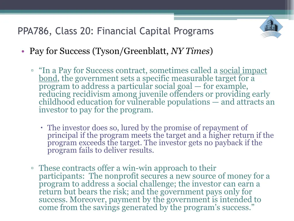 ppa786 class 20 financial capital programs 25