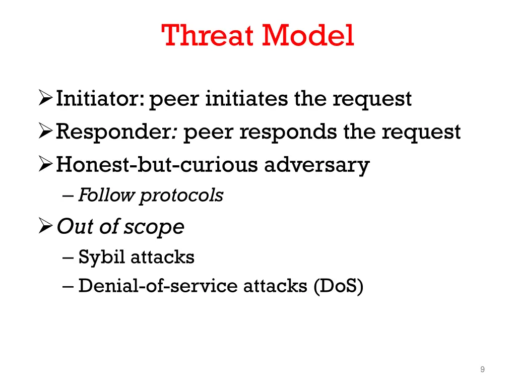 threat model