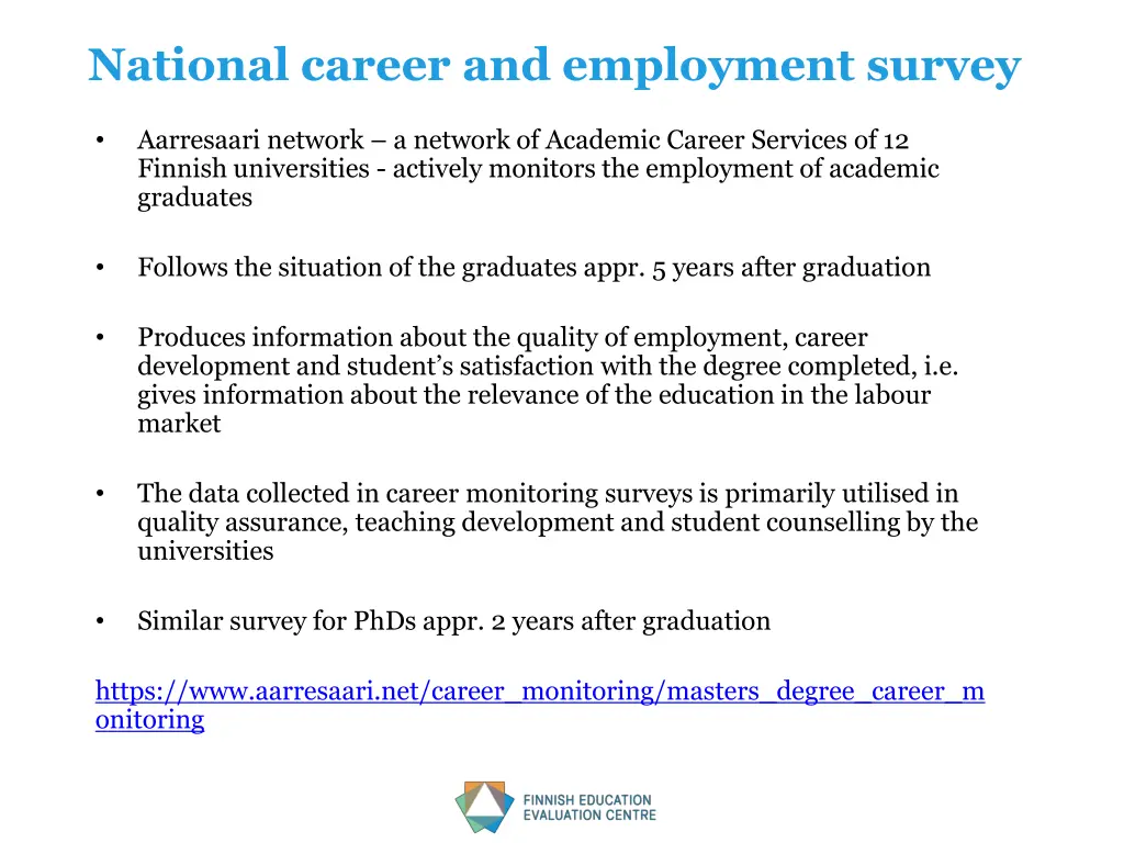national career and employment survey