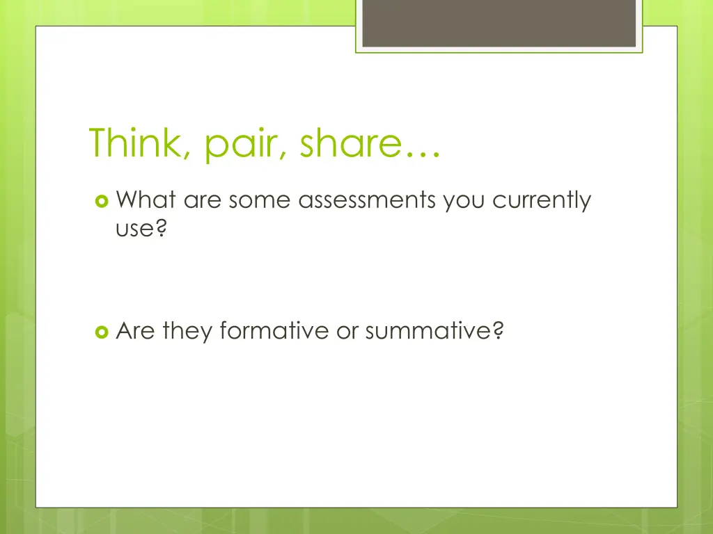 think pair share