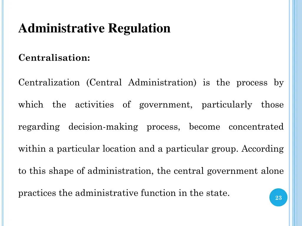 administrative regulation