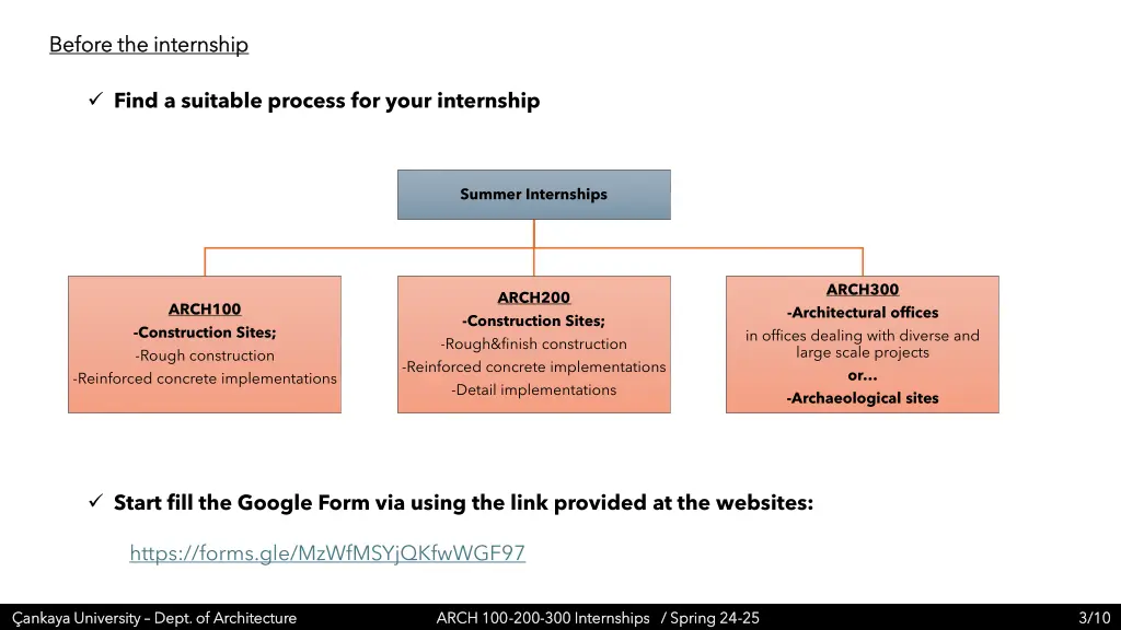 before the internship before the internship