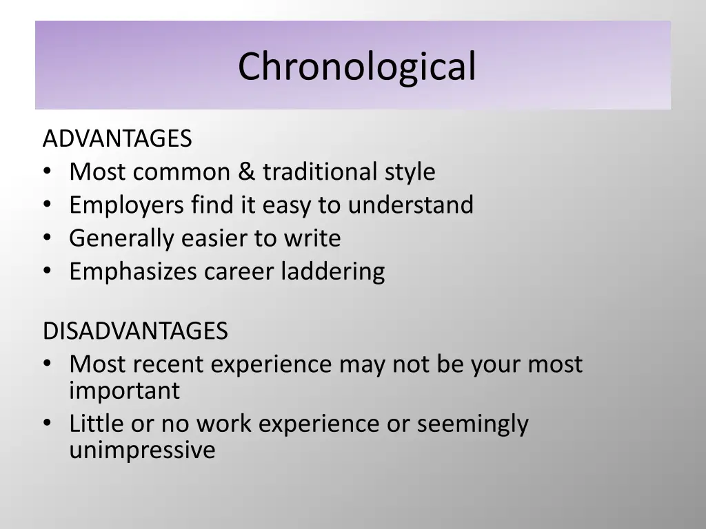 chronological