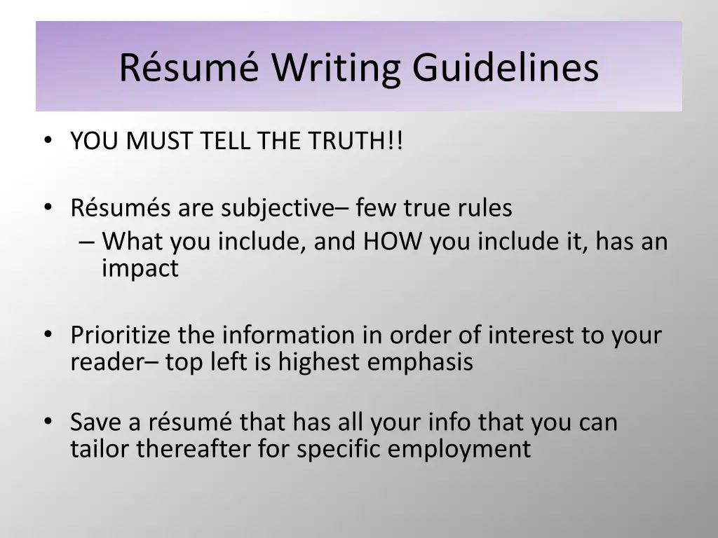 r sum writing guidelines