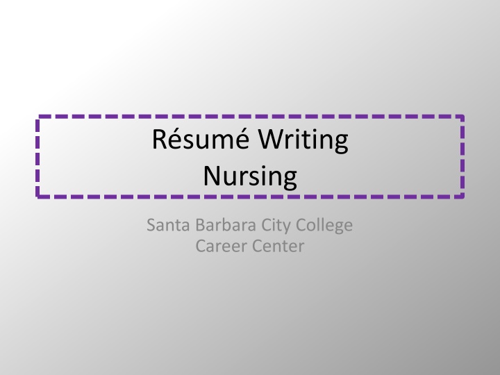 r sum writing nursing