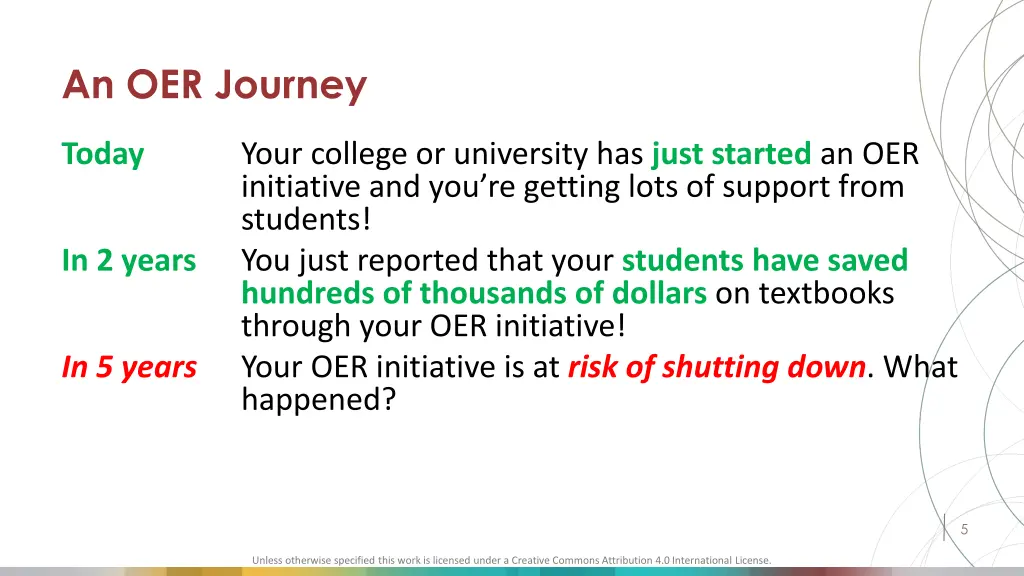 an oer journey
