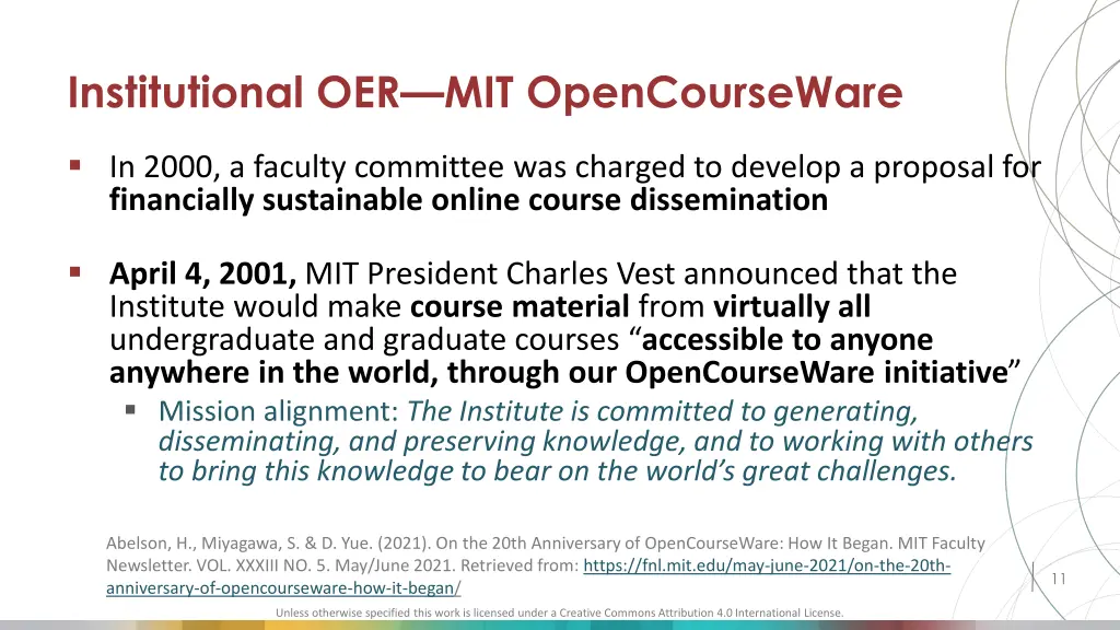 institutional oer mit opencourseware 1