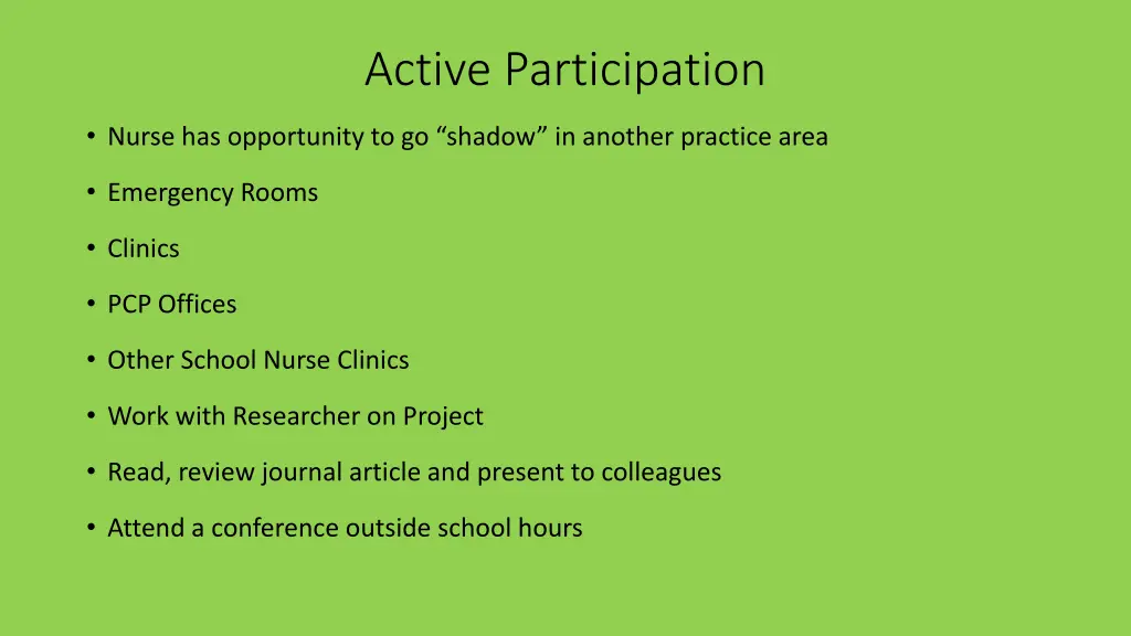 active participation