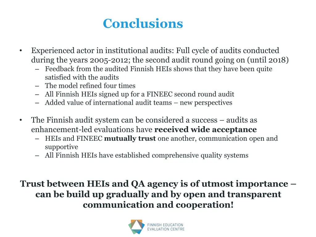 conclusions