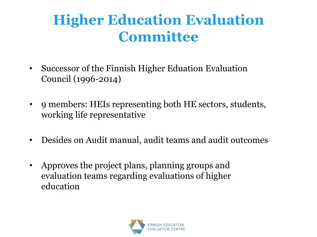 higher education evaluation committee