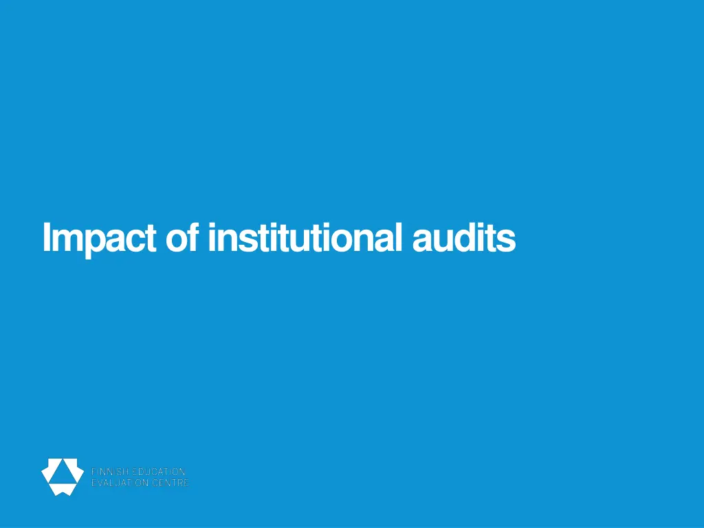 impact of institutional audits