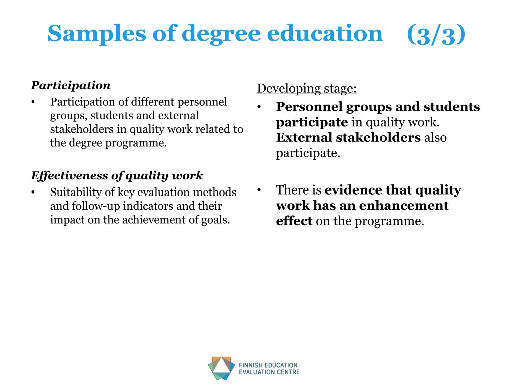 samples of degree education 3 3