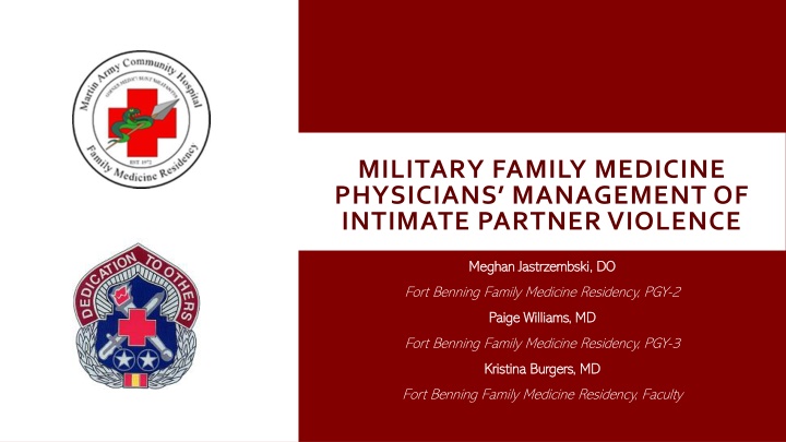 military family medicine physicians management