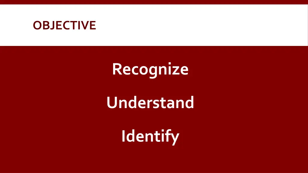 objective
