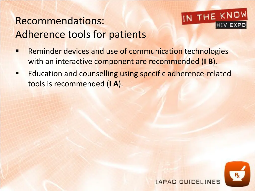 recommendations adherence tools for patients