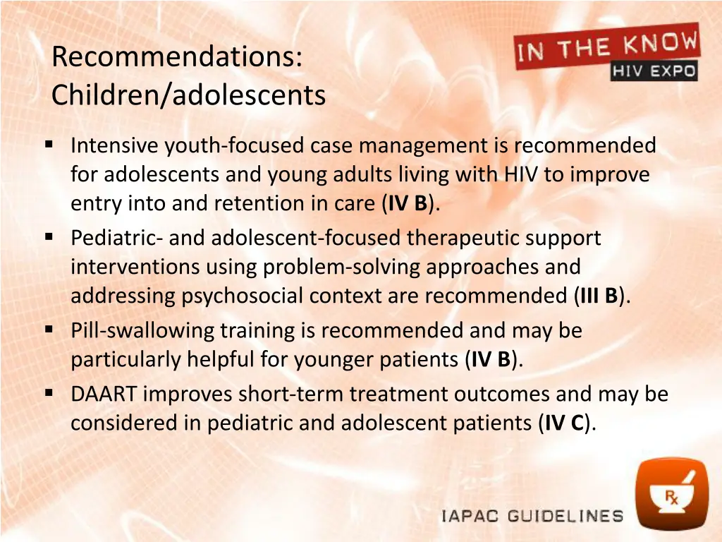 recommendations children adolescents