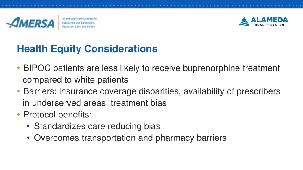 health equity considerations