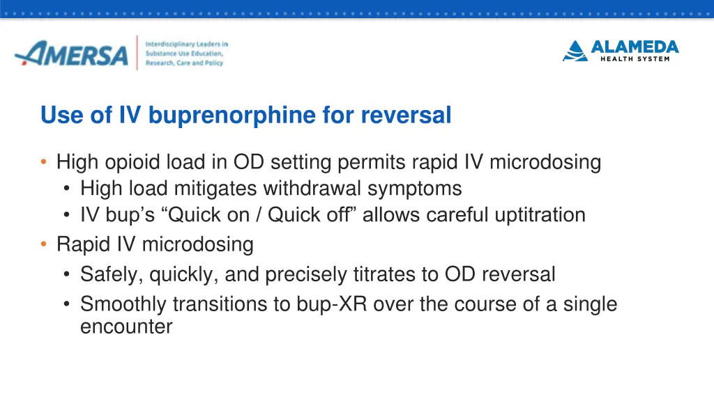 use of iv buprenorphine for reversal