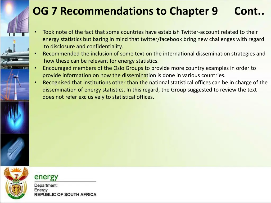 og 7 recommendations to chapter 9 cont