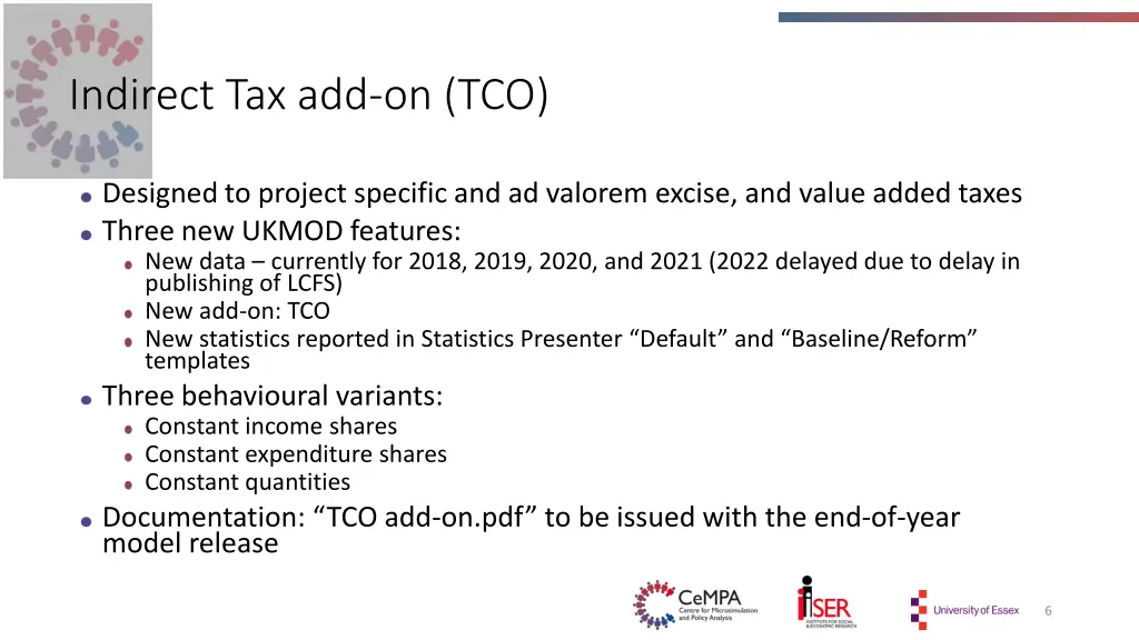 indirect tax add on tco