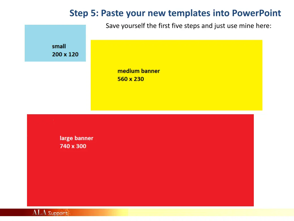step 5 paste your new templates into powerpoint