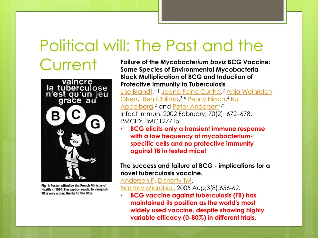 political will the past and the current some
