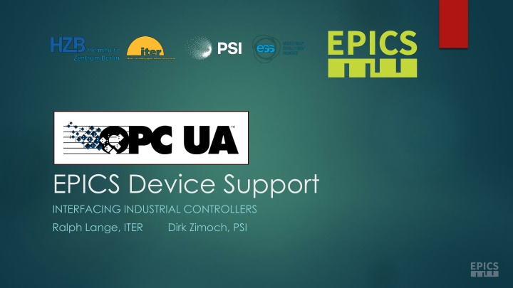 opc ua epics device support interfacing