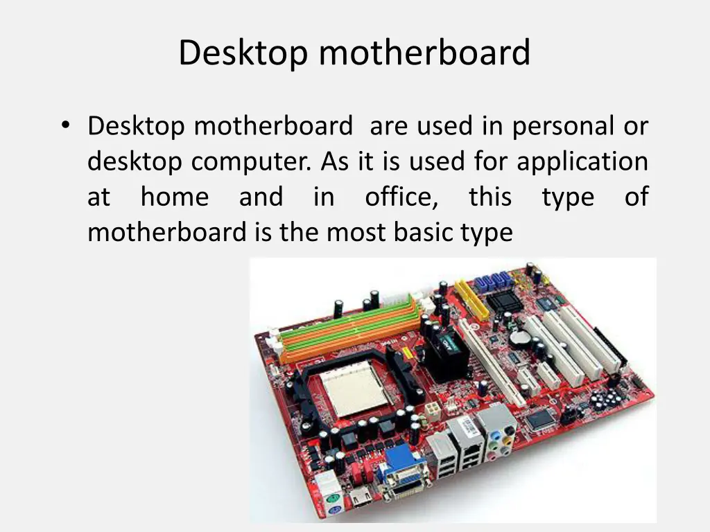 desktop motherboard