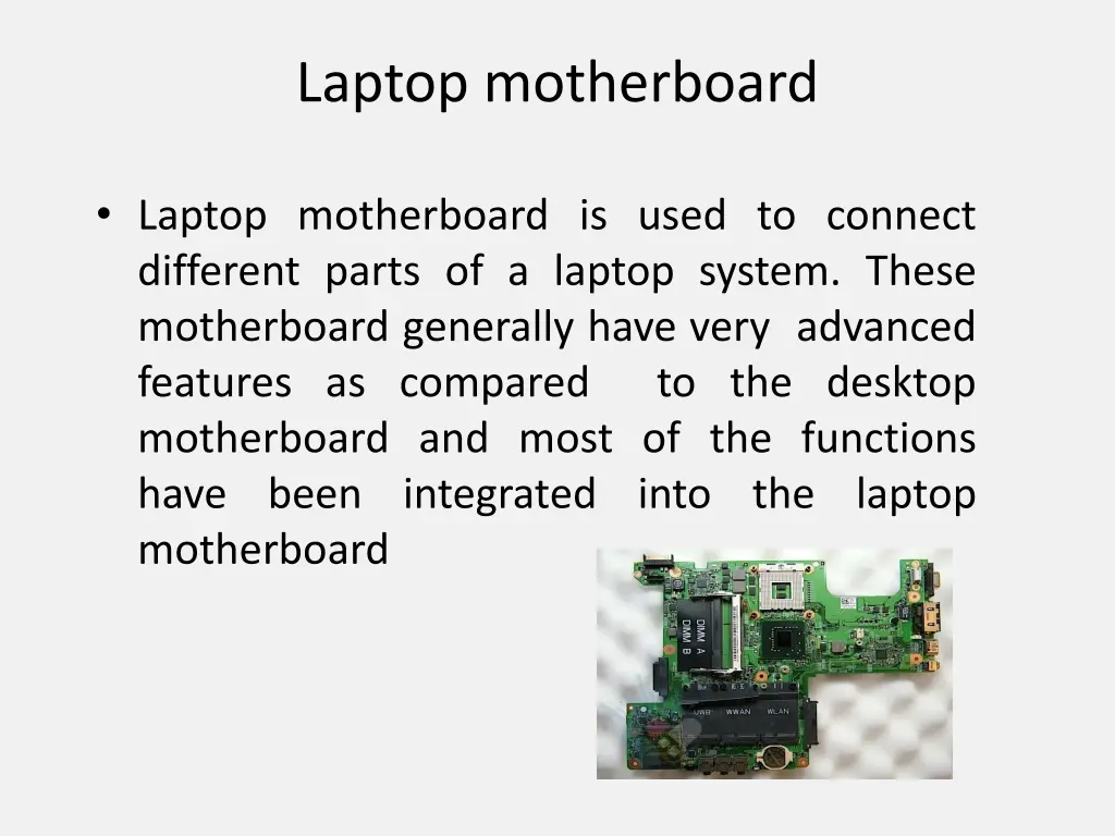laptop motherboard