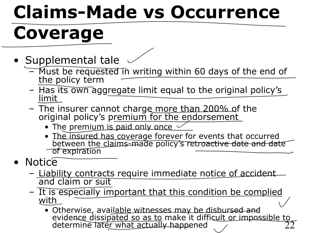 claims made vs occurrence coverage 4