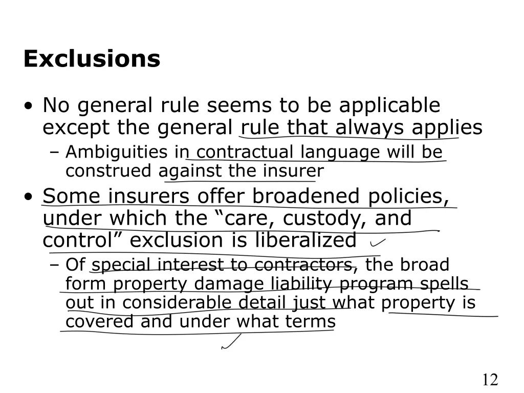 exclusions 1