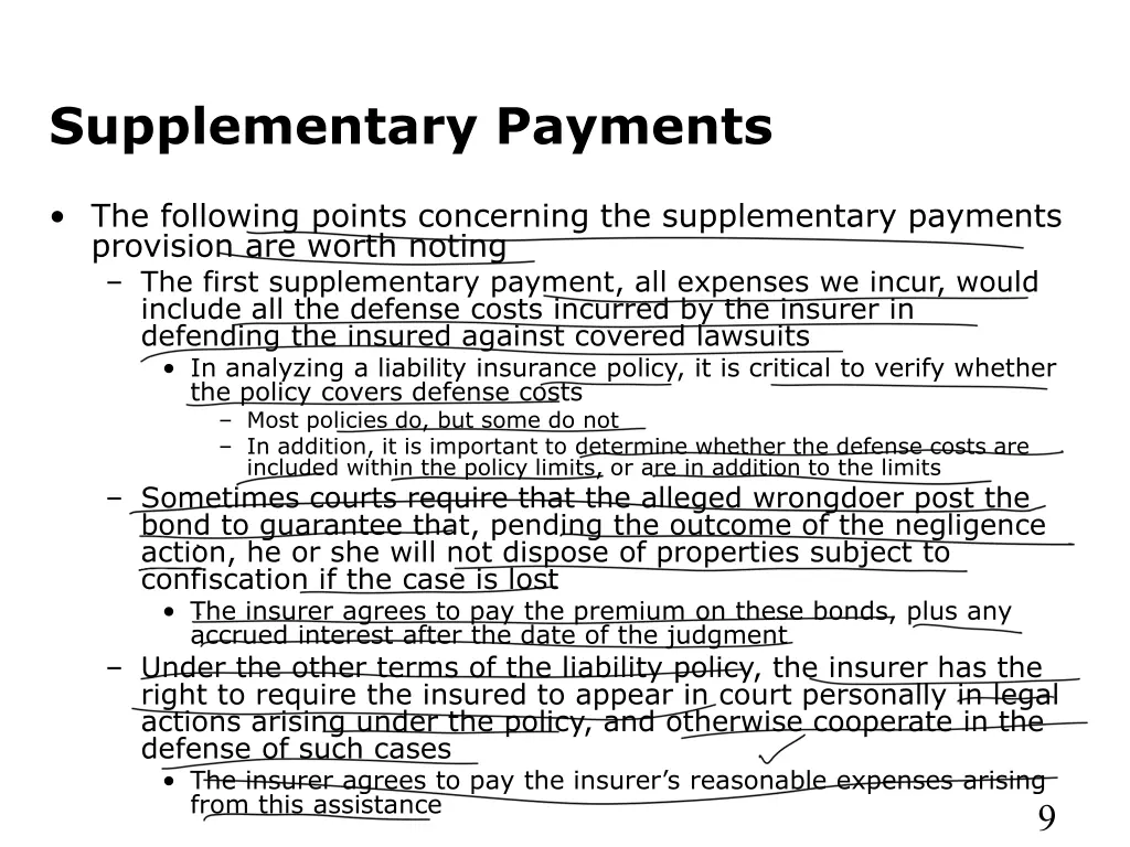 supplementary payments