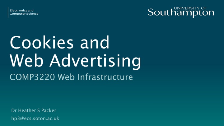 cookies and web advertising comp3220