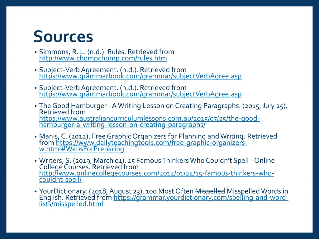 sources simmons r l n d rules retrieved from http
