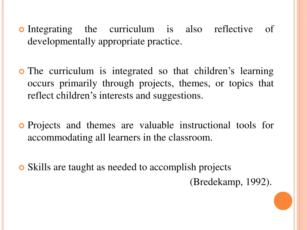 integrating developmentally appropriate practice