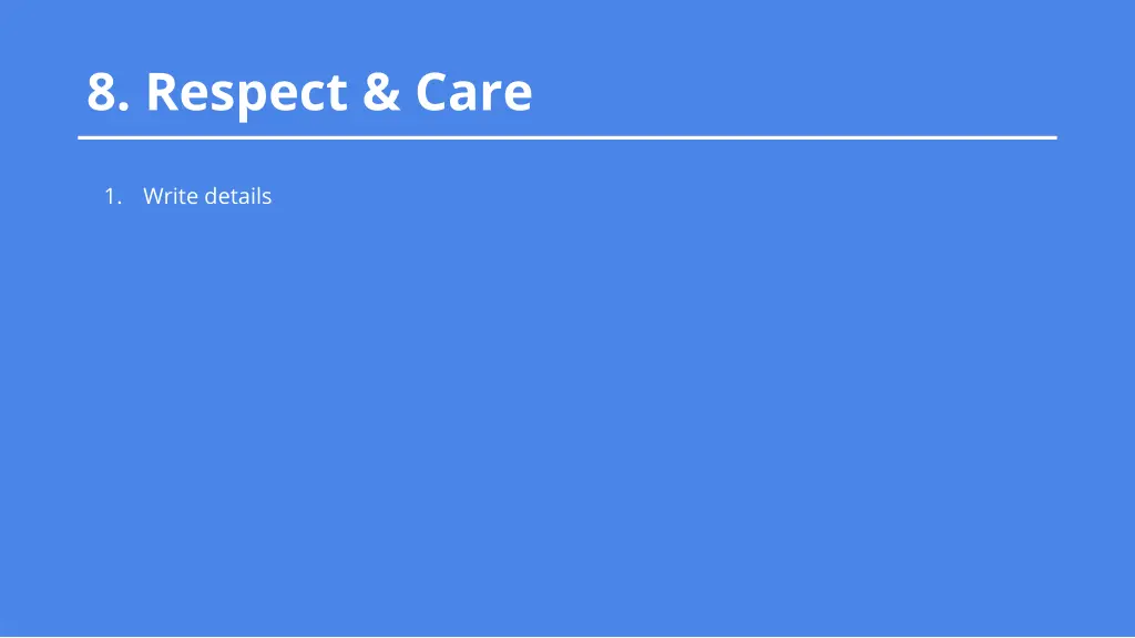 8 respect care