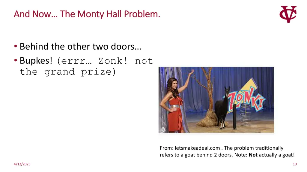 and now the monty hall problem and now the monty 3