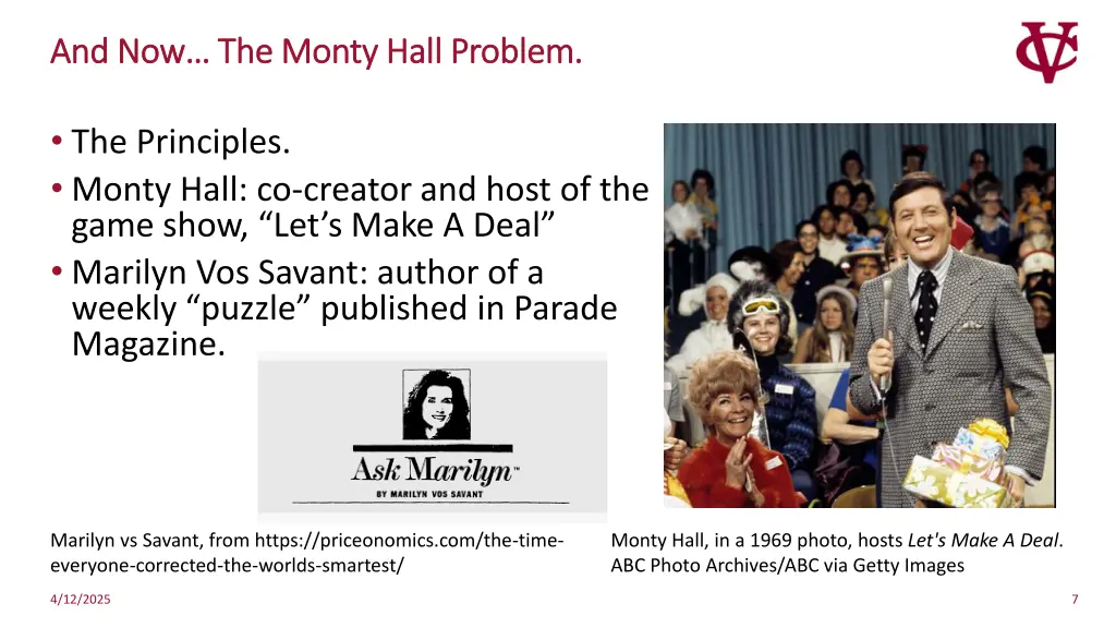 and now the monty hall problem and now the monty