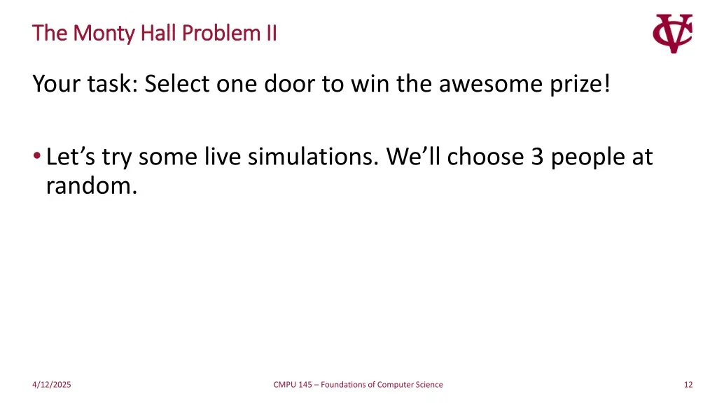 the monty hall problem ii the monty hall problem